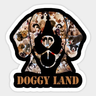 Dog Land Sticker